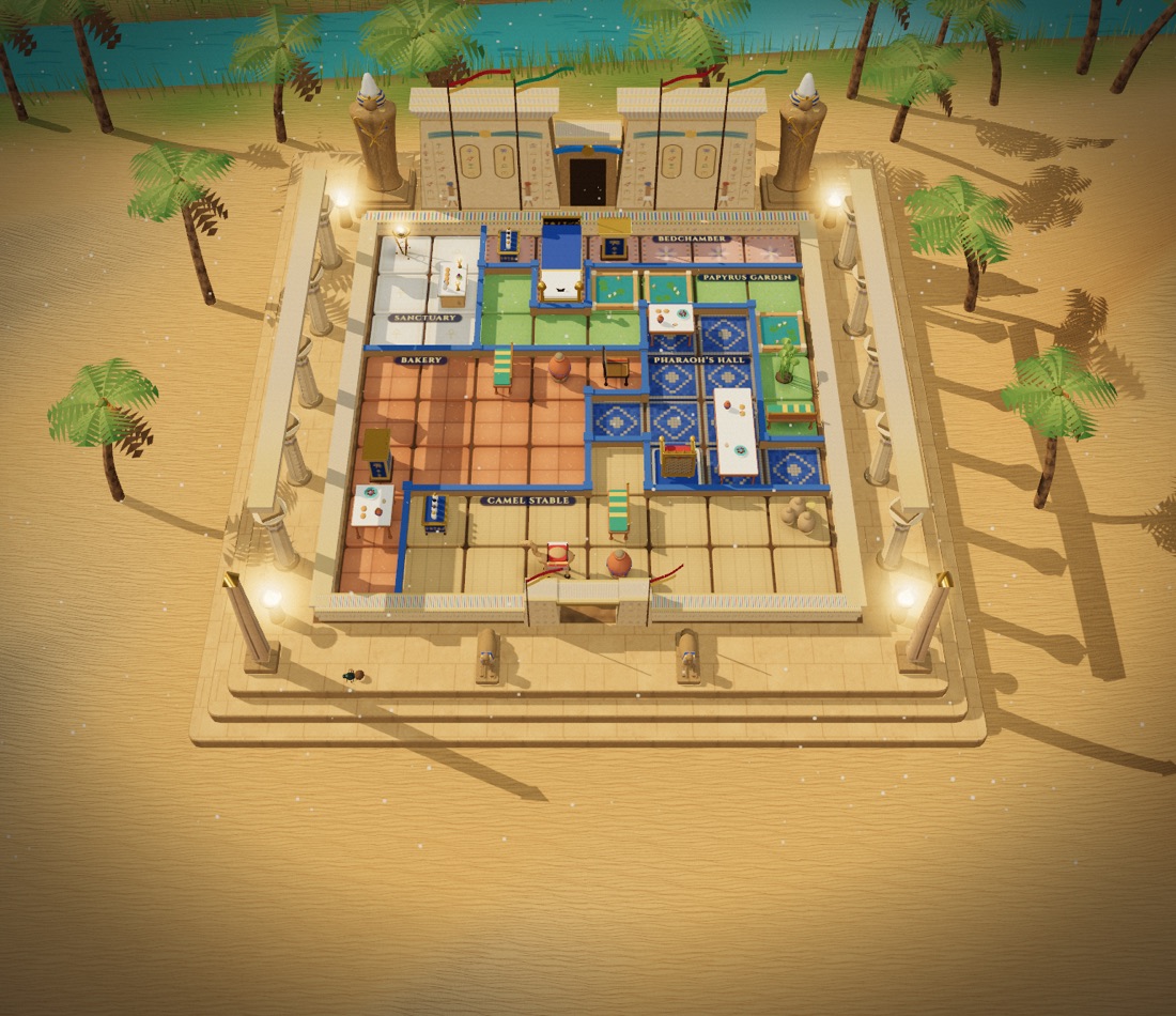 Murder Sudoku 3D temple setting: an Egyptian temple in the desert